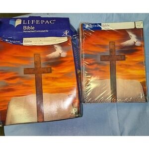 LIFEPAC 7th Grade Bible Set New In Plastic. Box Damaged. With Teachers Manual.